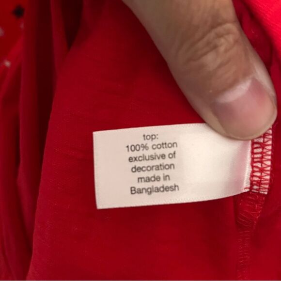 Lane Bryant Cotton Red Embroidered Stars Graphic Tee Shirt Top Size 18/20 - Picture 9 of 9